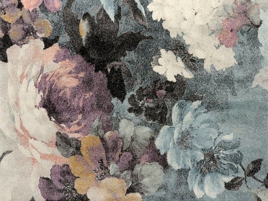 Χαλί Floral 22375-296 Black-Multi Merinos 160X230cm