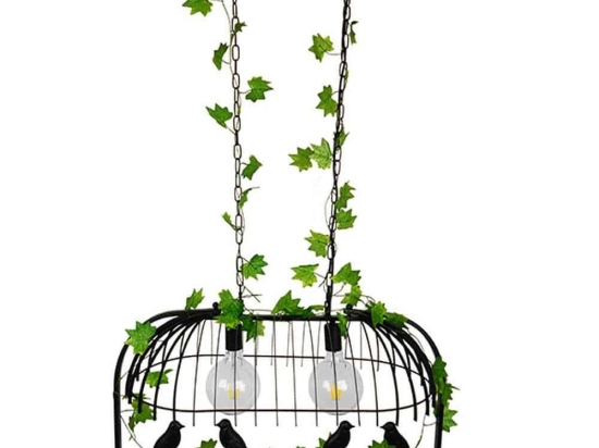 Φωτιστικό Οροφής Facet 01643 2xΕ27 Με Πλέγμα 73,6x37,5x38cm Black GloboStar