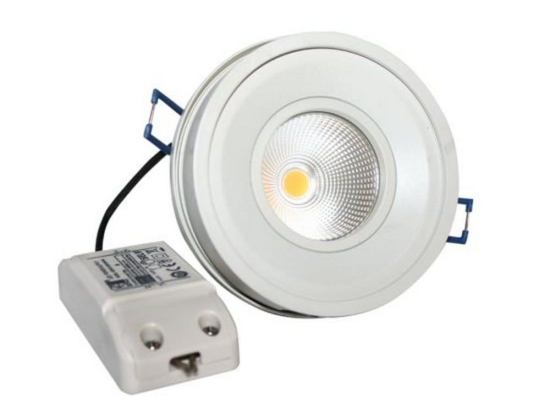 Σποτ Χωνευτό Bel1027 10W 2700K 700lm White Aca Στρόγγυλο Αλουμίνιο