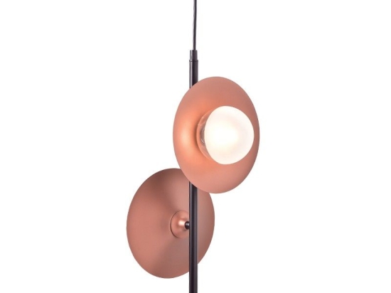 Φωτιστικό Οροφής HL4302P27BC 2ΧG9 27Χ20ΧΗ118 Copper-Black Aca Decor Μέταλλο,Γυαλί