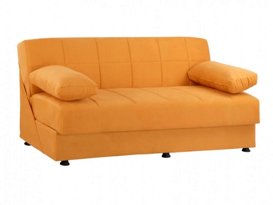 Καναπές-Κρεβάτι Τριθέσιος EGE 1215 HM3067.08 192X74X82cm Gold Βελούδο