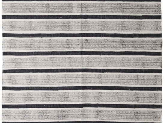 Χαλί Lotus Cotton Kilim 338 Black Royal Carpet 140X200cm