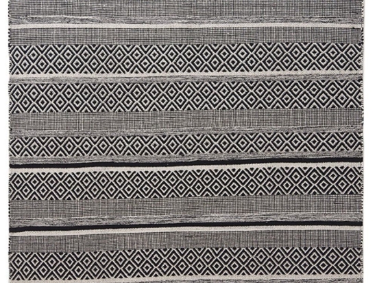 Χαλί Urban Cotton Kilim Amelia Chai Tea Grey-Yellow Royal Carpet 70X140cm