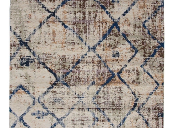 Χαλί Canvas 1147 J Beige-Blue Royal Carpet 75X150cm