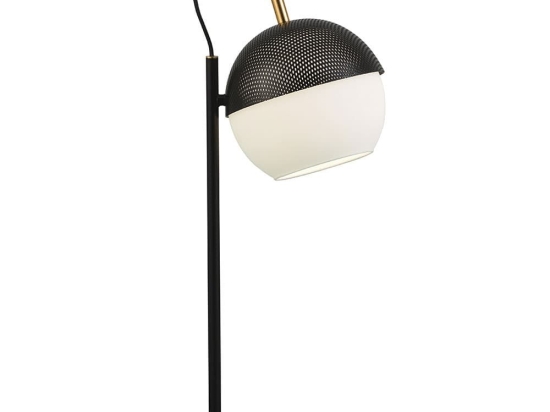 Επιτραπέζιο Φωτιστικό Brody 3098100 Black-Opal Viokef Μέταλλο,Γυαλί