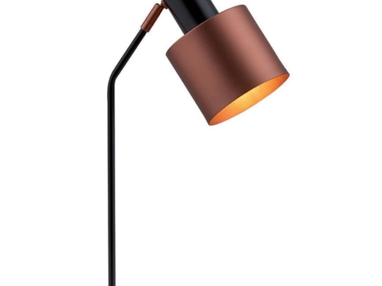 Επιτραπέζιο Φωτιστικό Dexter 4215900 Black-Copper Viokef Μέταλλο