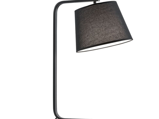 Επιτραπέζιο Φωτιστικό Cobbe 4174900 Black Viokef Μέταλλο,Ύφασμα