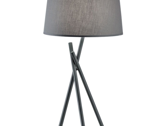 Επιτραπέζιο Φωτιστικό Martha 4127500 Grey Viokef Μέταλλο,Ύφασμα