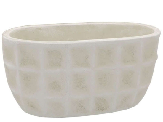 Κασπώ 06-00-21518 30,5x13x15cm Beige-Ecru Marhome Κεραμικό