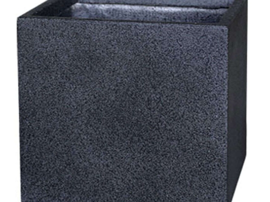 Κασπώ Πήλινο 06-00-20717-L 50x50x50cm Black Marhome Πηλός