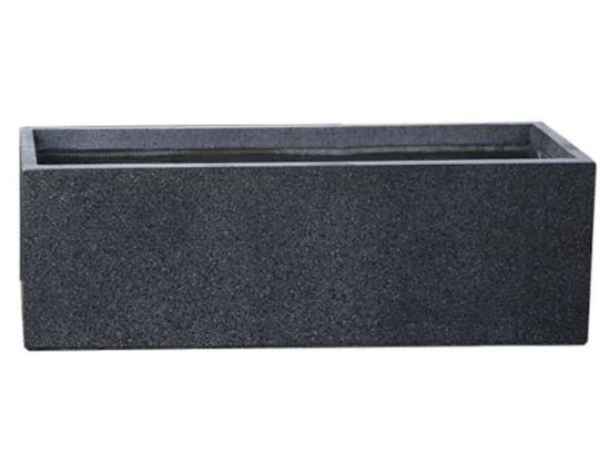 Κασπώ Ζαρντινιέρα Πήλινη 06-00-20721-S 60x19x19cm Anthracite Marhome Πηλός