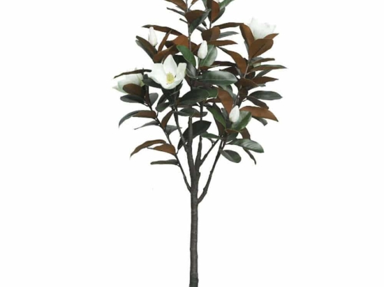 Τεχνητό Δέντρο Σε Γλάστρα Μανόλια 04-00-22054 155cm Green-White Marhome Συνθετικό Υλικό