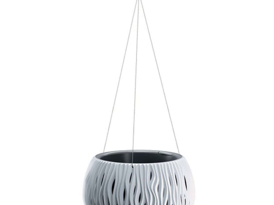 Κασπώ Κρεμαστό Sandy Bowl 09-DSK240WS-S449 Φ23,8x16,1cm White Marhome Πλαστικό