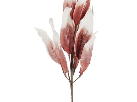 Τεχνητό Κλαδί Με Φύλλα 00-00-1543-4 85cm Coral-White Marhome Foam