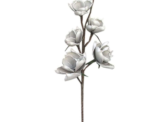 Τεχνητό Λουλούδι Ορχιδέα 00-00-1544-3 79cm Grey-White Marhome Foam