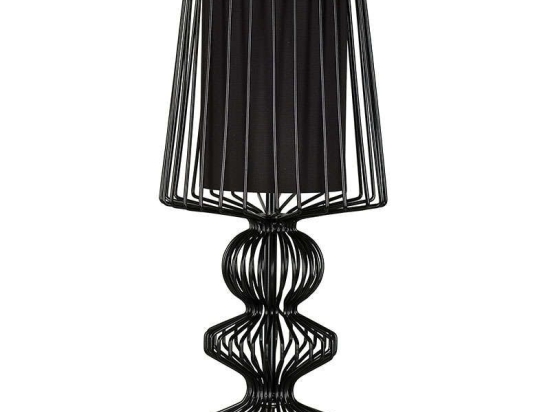Φωτιστικό Επιτραπέζιο Aveiro I S 5411 Black Nowodvorski Μέταλλο,Ύφασμα