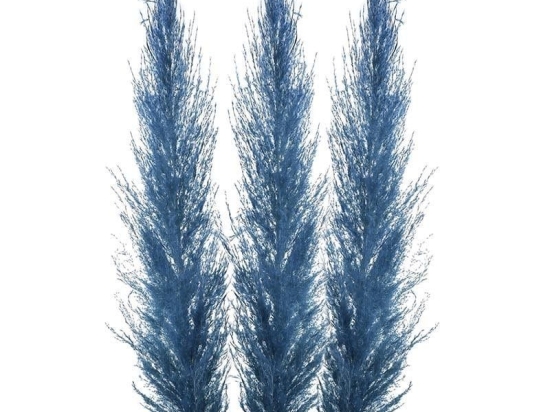 Κλαδί-Φυτό 3-85-909-0021 Σετ 3τμχ Υ150 Blue Inart Πλαστικό