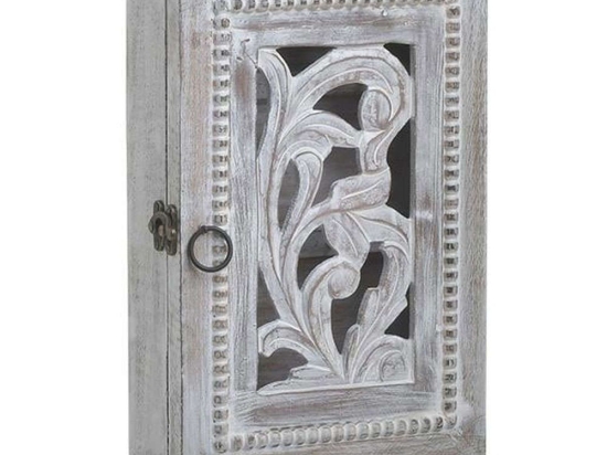 Κλειδοθήκη 3-70-459-0018 22x8x31cm Beige-White Inart Ξύλο