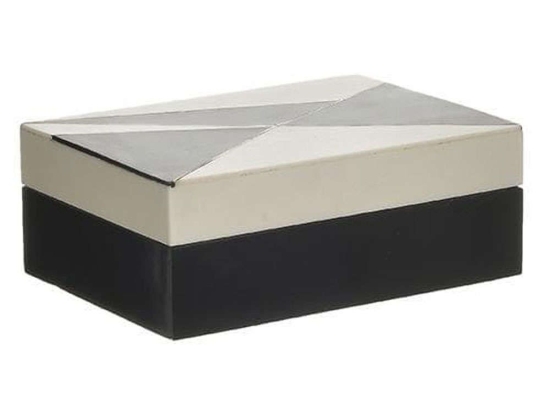 Κουτί 3-70-249-0010 18x13x7cm Black-Mint Inart Πολυρεσίνη
