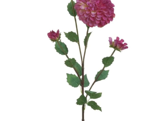 Διακοσμητικό Κλαδί-Λουλούδι 3-85-084-0169 80cm Green-Purple Inart Ύφασμα