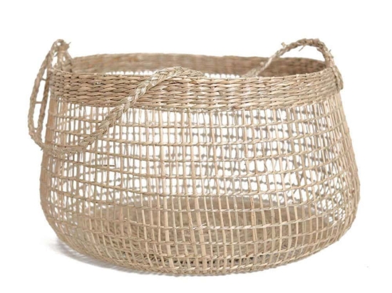 Καλάθι Wevon 0550018 (25x28x25/44) Natural Soulworks Ψάθα