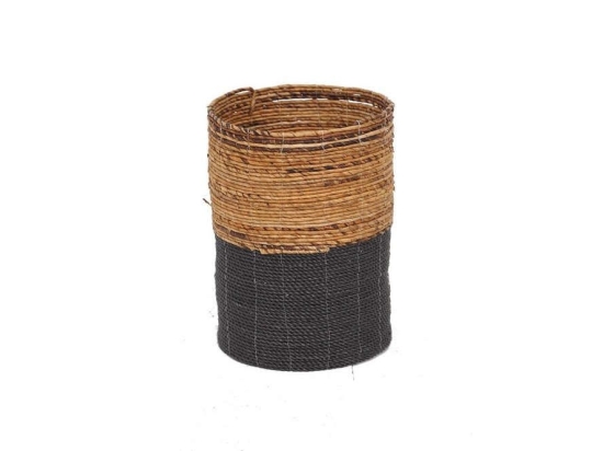 Καλάθι Pavia Small 0490100 (33x33x43cm) Natural-Anthracite Soulworks Rattan