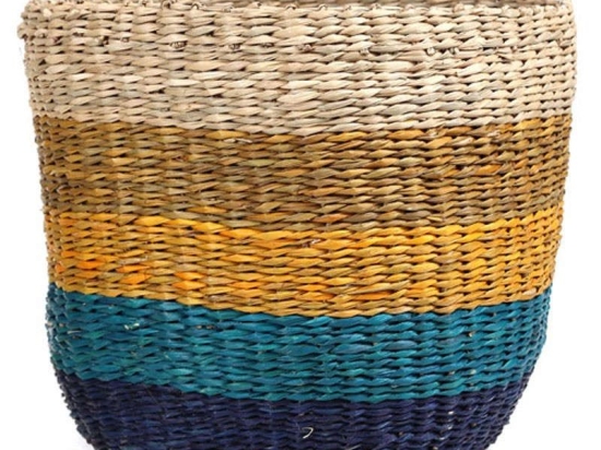 Καλάθι July Large 0510069 (28x25) Natural-Multi Soulworks Seagrass