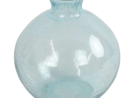 Βάζο 013.803630 Φ12x22cm Γυάλινο Blue Γυαλί