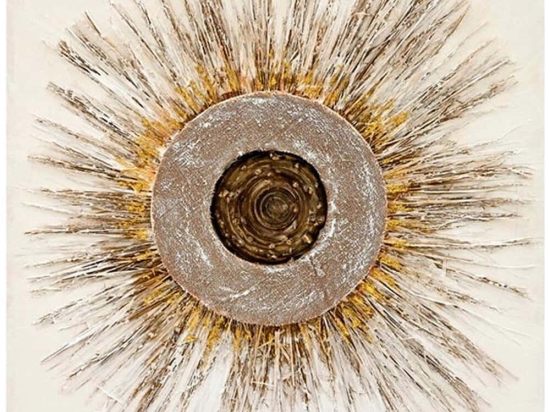 Πίνακας Καμβάς 108-225-067 80x3x80cm Multi Τετράγωνοι Καμβάς