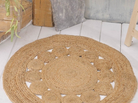 Χαλί Indiana Natural Ρυθμός 120X120cm Round