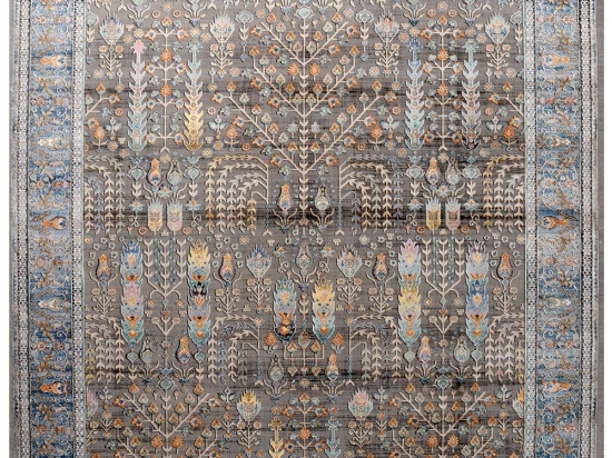 Χαλί Quares 31810-111 Grey-Multi Merinos 160X230cm