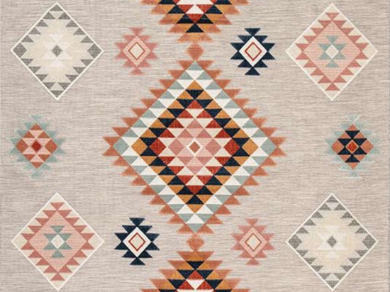 Χαλί Garden 65510B Grey-Multi New Plan 133X190cm
