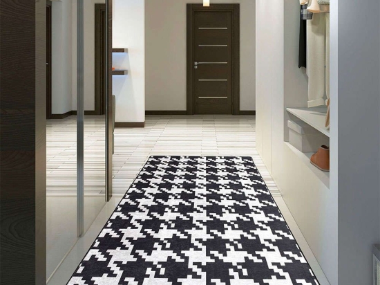 Χαλί Kazayağı Djt Black-White Conceptum Hypnose 80X120cm