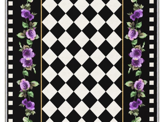 Χαλί Hmnt721 474HFT2806 Black-Multi Conceptum Hypnose 160X230cm
