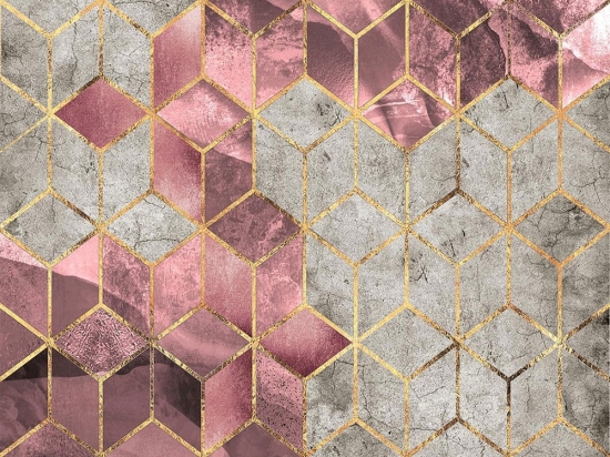 Χαλί Hmnt771 478HFT1197 Rose-Gold Conceptum Hypnose 80X300cm