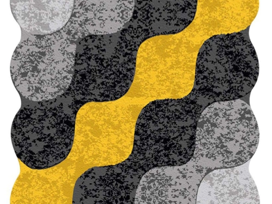 Χαλί Circle Djt Yellow-Black Conceptum Hypnose 80X150cm