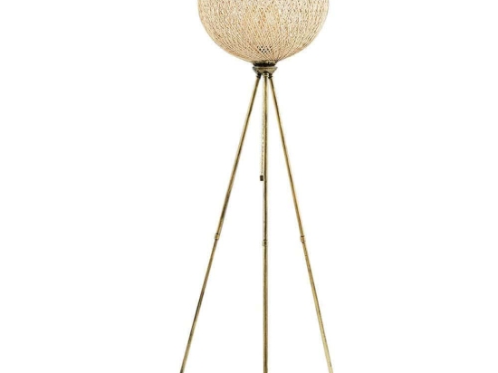Φωτιστικό Δαπέδου Pied 390FLH1135 35x35x138cm 1xE27 40W Ecru-Gold Opviq