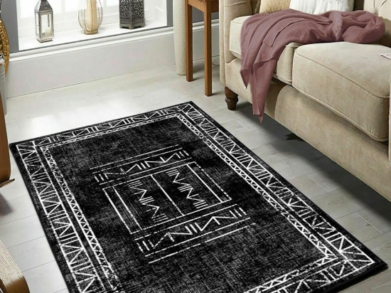 Χαλί W1049 213HFT1449 Black-White Conceptum Hypnose 100X150cm