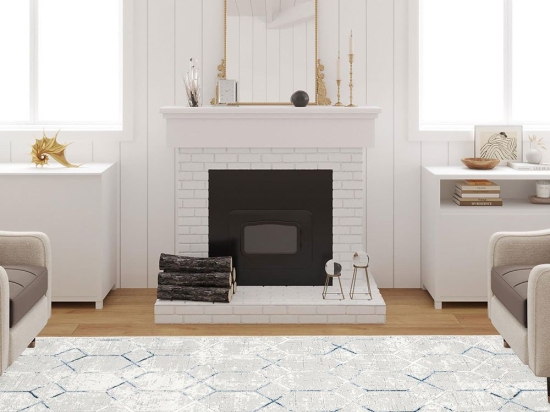 Χαλί W1064 213HFT1585 Light Grey-Blue Conceptum Hypnose 100X150cm