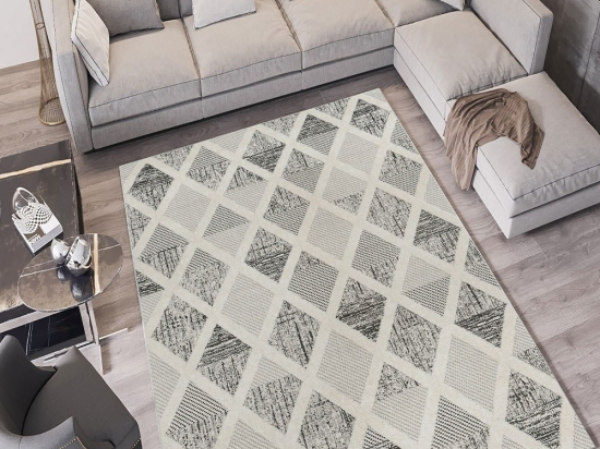 Χαλί W1067 213HFT1613 Ecru-Grey Conceptum Hypnose 100X150cm