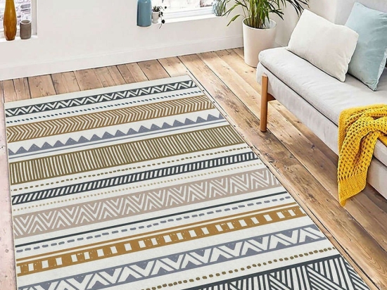 Χαλί W1079 213HFT1725 Grey-Yellow Conceptum Hypnose 140X220 cm