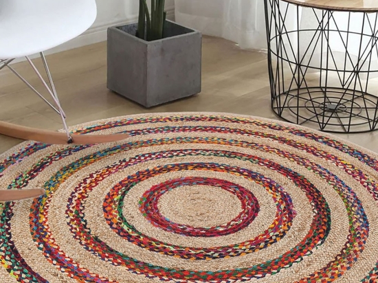 Χαλί Woopamuk496 599HFT5163 Natural-Multi Conceptum Hypnose 160X160 Round