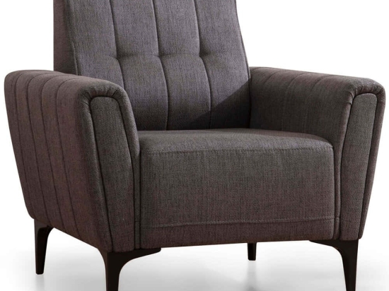 Πολυθρόνα Hamlet 560ARE2244 90x95x77cm Dark Grey