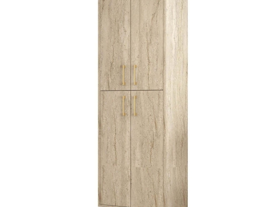 Στήλη Μπάνιου Berlin 845HCT5598 60x35x200cm Travertine Beige Μοριοσανίδα, Μελαμίνη