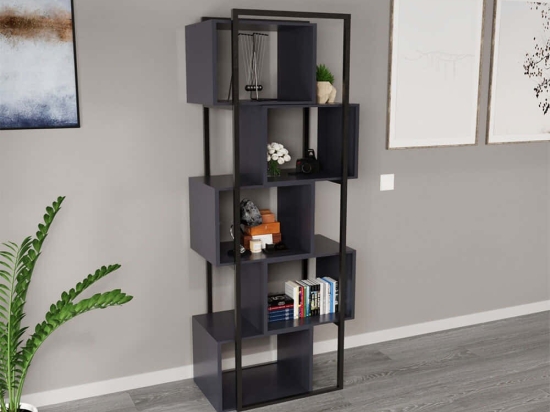 Ραφιέρα Δαπέδου Dekoratif 285LCV1708 70x34x175cm Anthracite