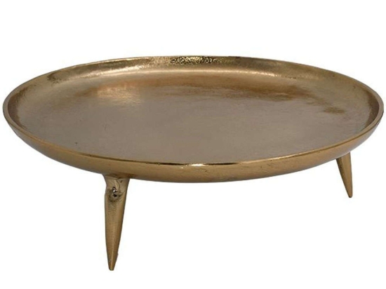 Διακοσμητικός Δίσκος 934-124-032 34x10cm Gold Μέταλλο