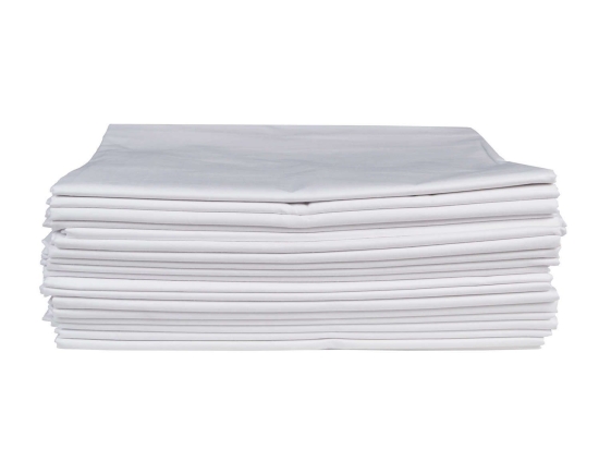 Σεντόνι Ξενοδοχείου White 80% Cotton 20% Polyester 160TC Percalle S/L Υπέρδιπλo 160x260cm Viscose-Βαμβάκι