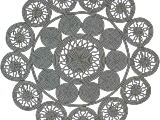 Χαλί Alyssa Silver 2B Carpet Couture 162X162cm Round