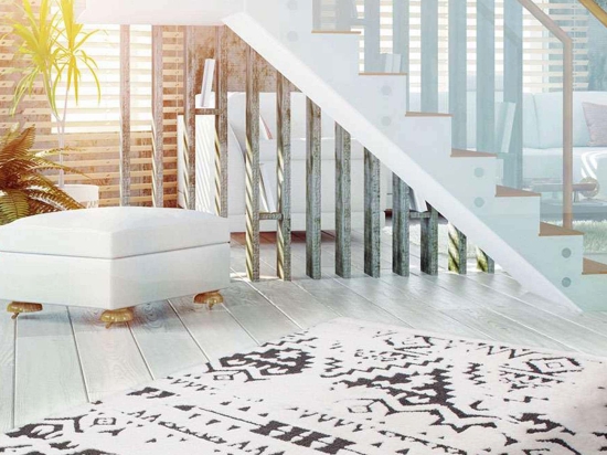 Χαλί Agadir 110 White-Black Kayoom 160X230cm