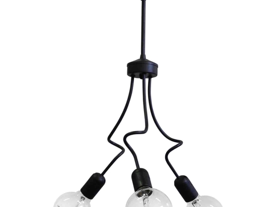 Φωτιστικό Οροφής MINI 3/L 01-0237 Black Μέταλλο